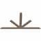 Ekena Millwork Saratoga Smooth Timber Gable Bracket, Douglas Fir, 96"W x 52"H x 1 1/2"D x 5 1/2"F, 13/12 Pitch GBW096X52X0206SAR00SDF - alternate 5